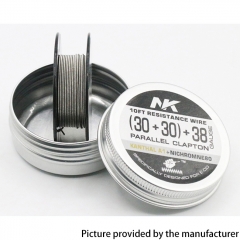 NK A1+NI80 MTL Fused Clapton Semi-Finished Restiance Wire (30+30)+38GA Heat Wire 10Feet