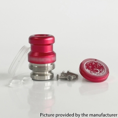 Mission XV KB2 Style Intergrated Drip Tip Button Set - Red