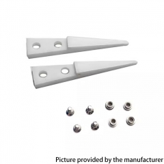 Replacement Round Heads for Ceramic Tweezers - White