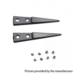 Replacement Round Heads for Ceramic Tweezers - Black