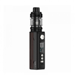 (Ships from Bonded Warehouse)Authentic VOOPOO Drag M100S 18650 21700 Kit 5.5ml Standard Version - Black & Darkwood