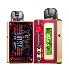 (Ships from Bonded Warehouse)Authentic LostVape Ursa Pocket Pod 1200mAh Kit 2.5ml - Nes Red