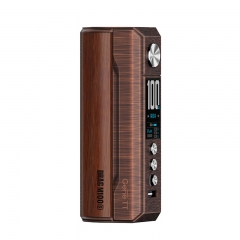 (Ships from Bonded Warehouse)Authentic VOOPOO Drag M100S 100W 18650 21700 Box Mod - Antique Brass & Padauk