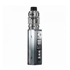 (Ships from Bonded Warehouse)Authentic VOOPOO Drag M100S 18650 21700 Kit 5.5ml Standard Version - Silver & Black