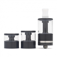 Dvarw MTL CL Style 22mm MTL RTA with 11 x Hole Inserts + 2 x Spare Tanks - Black