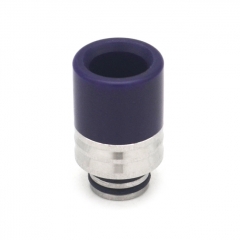 Stainless steel + Resin 510 Drip Tip for RDA RTA RDTA Vape Atomizer - Purple