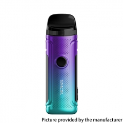 (Ships from Bonded Warehouse)Authentic SMOK Nord C Pod 1800mAh Vape Kit 4.5ml Standard Version - Cyan Purple