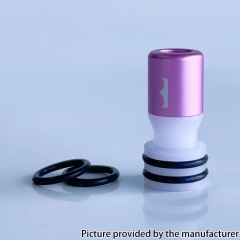 Monarchy Mnch Tapered V2 Style 510 Drip Tip for BB Billet Tank Box - White + Pink