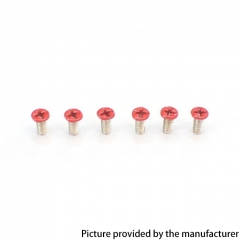 Authentic MK MODS Replacement Screws for Centaurus B80 AIO Kit 6PCS - Red