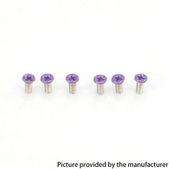 Authentic MK MODS Replacement Screws for Centaurus B80 AIO Kit 6PCS - Purple