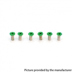 Authentic MK MODS Replacement Screws for Centaurus B80 AIO Kit 6PCS - Green