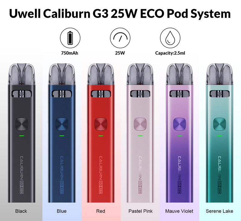 Uwell Caliburn G3 Manual Uwell Caliburn G3 Kit (2 ml) UWELL Caliburn G3 Pod  System Kit .98