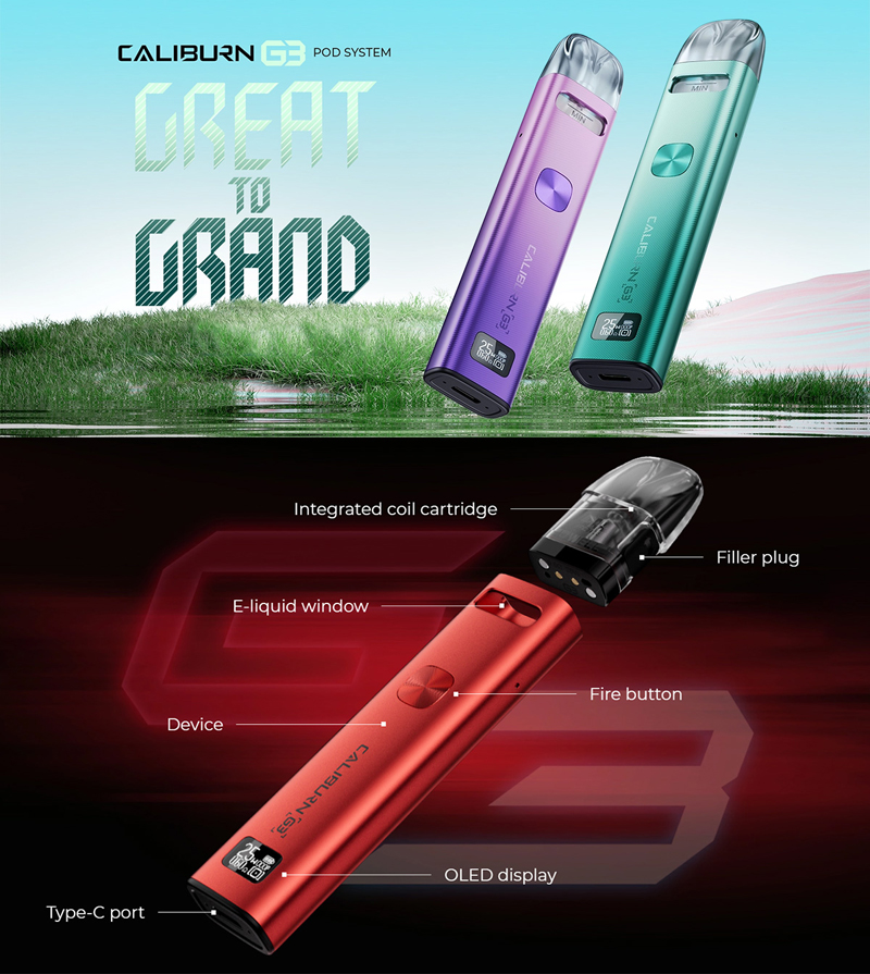 uwell caliburn g3 manual Uwell Caliburn G3 Instructions Uwell CALIBURN G3 Pod System main image 0