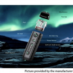 (Ships from Bonded Warehouse)Authentic SMOK NOVO 5 900mAh Vape Kit 2ml -   Green Blue Cobra
