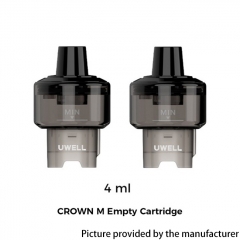 (Ships from Bonded Warehouse)Authentic Uwell Crown M Empty Pod Cartridge 4ml 2pcs