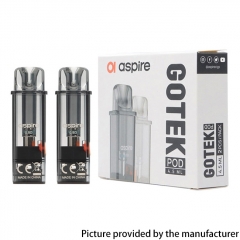 (Ships from Bonded Warehouse)Authentic Aspire GoTek Refillable Pod Cartridge 4.5ml 2pcs