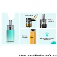 (Ships from Bonded Warehouse)Authentic VOOPOO Doric Q 800mAh Vape Kit 2ml - Begonia Red