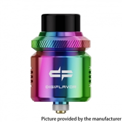 (Ships from Bonded Warehouse)Authentic Digiflavor Drop RDA V2 24mm with BF Pin - Rainbow