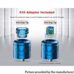 (Ships from Bonded Warehouse)Authentic Hellvape Dead Rabbit Solo 22mm RDA - Gold