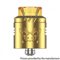 (Ships from Bonded Warehouse)Authentic Hellvape Dead Rabbit Solo 22mm RDA - Gold