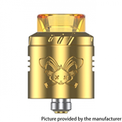 (Ships from Bonded Warehouse)Authentic Hellvape Dead Rabbit Solo 22mm RDA - Gold
