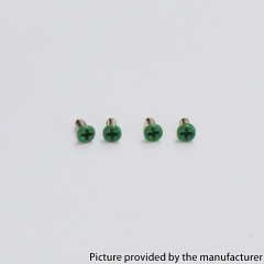 Authentic MK MODS Replacement Screws for Raga Aio Kit 4PCS - Green