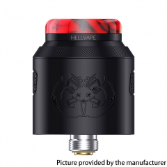 (Ships from Bonded Warehouse)Authentic Hellvape Drop Dead 2 24mm RDA - Matte Full Black