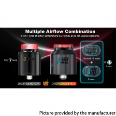 (Ships from Bonded Warehouse)Authentic Hellvape Drop Dead 2 24mm RDA - Matte Black