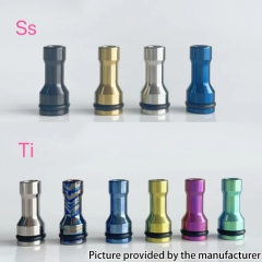 Mission XV Style Stainless Steel RDL 510 Drip Tip - Blue