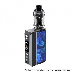 (Ships from Bonded Warehouse)Authentic VOOPOO Drag 4 18650 Mod Kit 4ml 5.5ml - Gunmetal+Ocean Blue