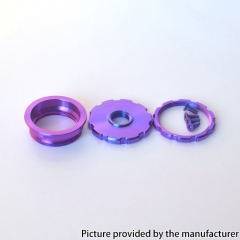 Authentic MK MODS Titanium Connectors and Screws for Raga Aio Mod - Blue Purple