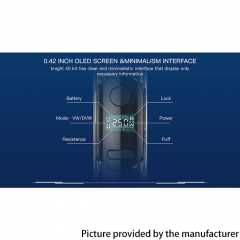 (Ships from Bonded Warehouse)Authentic Smoant Knight 40 1500mAh Mod Kit - Gunmetal
