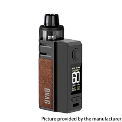 (Ships from Bonded Warehouse)Authentic VOOPOO Drag E60 2550mAh Mod Kit 4.5ml Standard Edition - Coffee