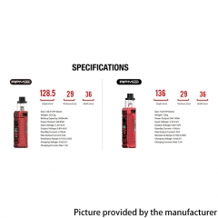 (Ships from Bonded Warehouse)Authentic SMOK RPM 100W 21700 18650 Mod Kit 6ml - Matte 7-Color Plating