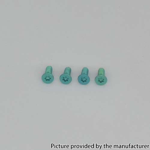 Authentic MK MODS Titanium Screws for Raga Aio Kit 4PCS - Green
