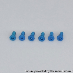 Authentic MK MODS Titanium Screws for Cthulhu Aio Kit 6PCS - Blue