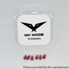 Authentic MK MODS Titanium Screws for Cthulhu Aio Kit 6PCS - Pink