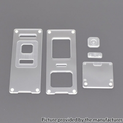 Authentic MK MODS Cover Panels V2 for Aspire RAGA AIO Mod Kit - Clear