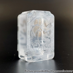 Mnch King Duck Style Boro Tank for SXK BB Billet AIO Box Mod Kit - Transparent