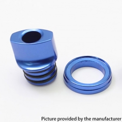 SXK Monarchy Style BB Drip tip for Billet Boro AIO Box Mod - Blue