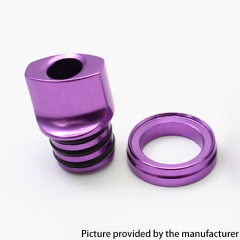 SXK Monarchy Style BB Drip tip for Billet Boro AIO Box Mod - Purple