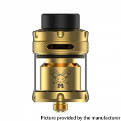 Authentic Hellvape Dead Rabbit M 25mm RTA Rebuildable Tank Vape Atomizer 3ml 4.5ml - Gold