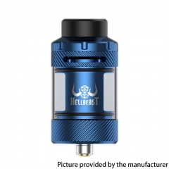 (Ships from Bonded Warehouse)Authentic Hellvape Hellbeast 2 24mm Sub Ohm Tank Vape Atomizer 0.2ohm 3.5ml 5ml - Blue