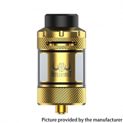 (Ships from Bonded Warehouse)Authentic Hellvape Hellbeast 2 24mm Sub Ohm Tank Vape Atomizer 0.2ohm 3.5ml 5ml - Gold