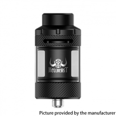 (Ships from Bonded Warehouse)Authentic Hellvape Hellbeast 2 24mm Sub Ohm Tank Vape Atomizer 0.2ohm 3.5ml 5ml - Black