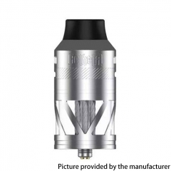 (Ships from Bonded Warehouse)Authentic Hellvape Helheim S30 30mm RDTA Rebuildable Dripping Tank Vape Atomizer 12ml w/BF Pin - Silver