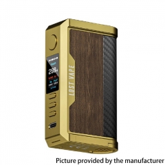 (Ships from Bonded Warehouse)Authentic Lost Vape Centaurus Q200 200W VW 18650 Box Mod - Gold Teak Wood