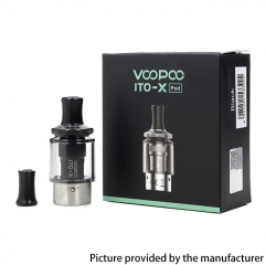(Ships from Bonded Warehouse)Authentic VOOPOO ITO-X Empty Pod Cartridge 3.5ml - Silver