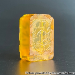 Mnch King Duck Style Boro Tank for SXK BB Billet AIO Box Mod Kit - Transparent Yellow