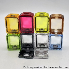 XO Style Boro Tank for SXK BB Billet AIO Box Mod Kit - Transparent Red